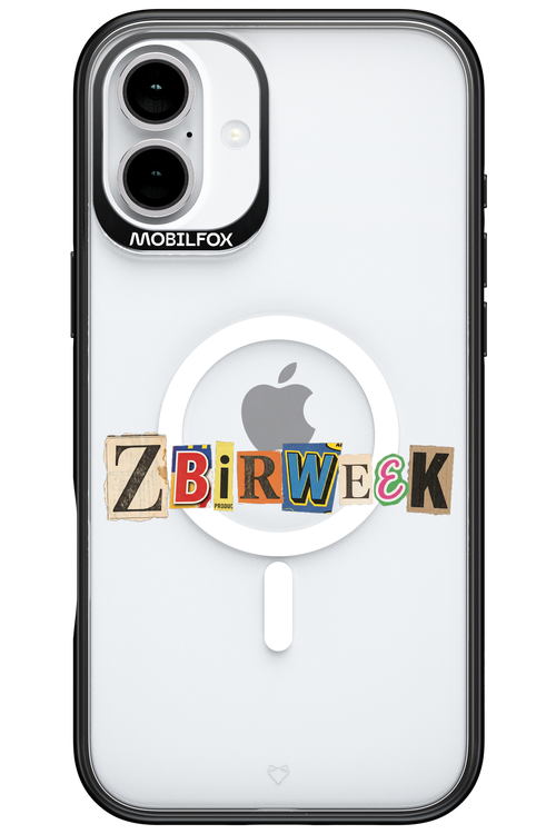 Zbirweek (transparent) 2.0 - Apple iPhone 16 Plus