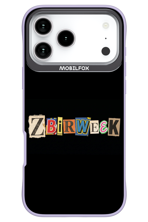 Zbirweek (black) 2.0 - Apple iPhone 17 Pro Max