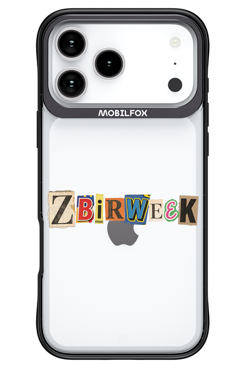 Zbirweek (transparent) 2.0 - Apple iPhone 17 Pro Max