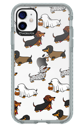 Scary Dachshund (Transparent) - Apple iPhone 11