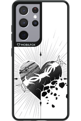 Fekete Szív - Samsung Galaxy S21 Ultra