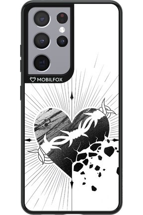 Fekete Szív - Samsung Galaxy S21 Ultra