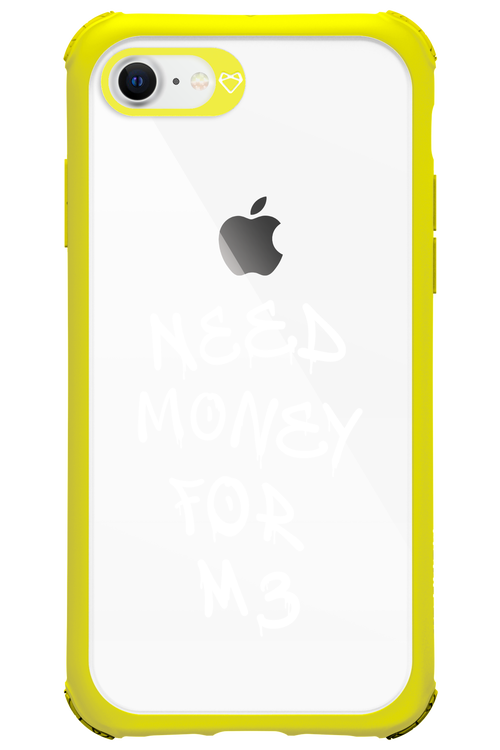 Need M3 Transparent White - Apple iPhone 8