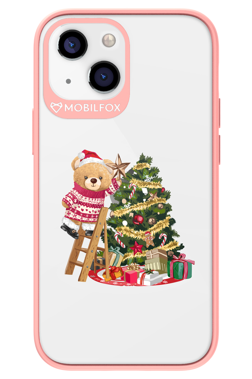 Christmas Bear (Transparent) - Apple iPhone 13 Mini