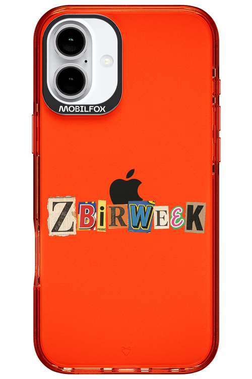Zbirweek (transparent) 2.0 - Apple iPhone 16 Plus