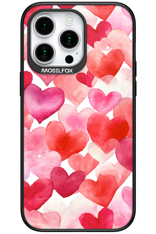 Water Painted Heart - Apple iPhone 15 Pro Max