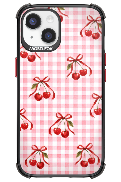 Pink Cherry Checked 2.0 - Apple iPhone 14