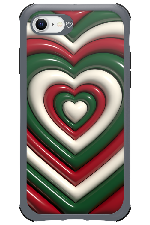 XMAS Hearts - Apple iPhone 8