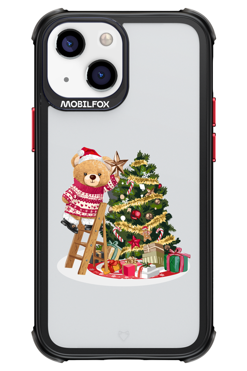 Christmas Bear (Transparent) - Apple iPhone 13 Mini