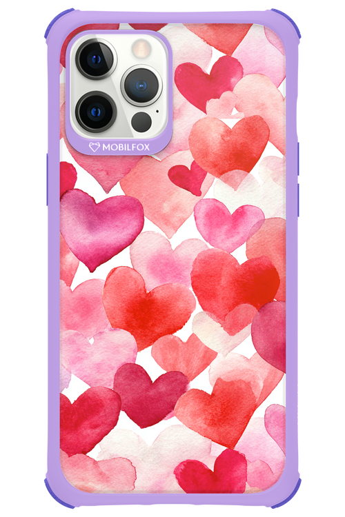 Water Painted Heart 2.0 - Apple iPhone 12 Pro Max