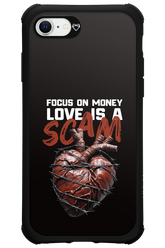 Focus on money, love is a scam - Apple iPhone 8
