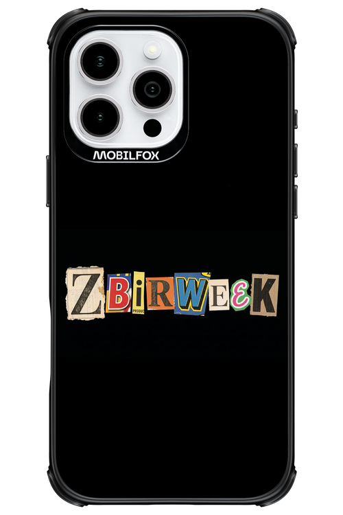 Zbirweek (black) 2.0 - Apple iPhone 16 Pro Max