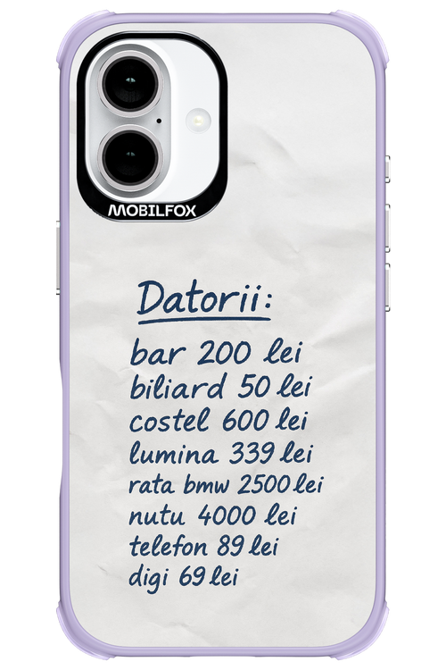 The List - Apple iPhone 16