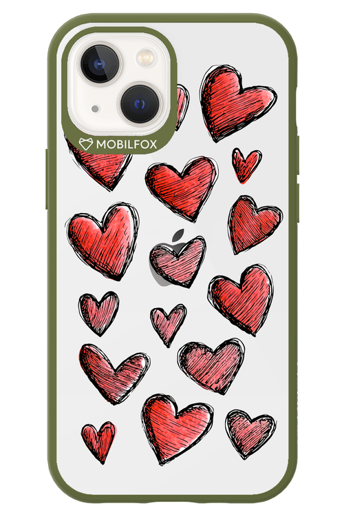 Red Love Transparent 2.0 - Apple iPhone 13 Mini