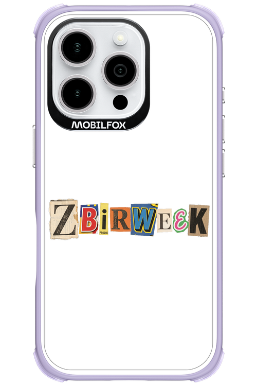 Zbirweek (white) 2.0 - Apple iPhone 16 Pro