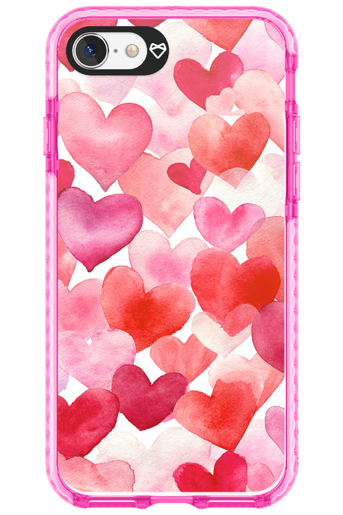 Water Painted Heart - Apple iPhone 8