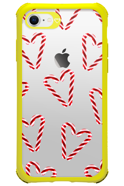 Candy Cane Hearts - Apple iPhone 7
