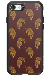 Burgundy Leopard Pattern - Apple iPhone 8