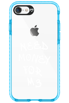 Need M3 Transparent White - Apple iPhone 8