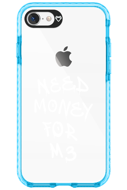 Need M3 Transparent White - Apple iPhone 8