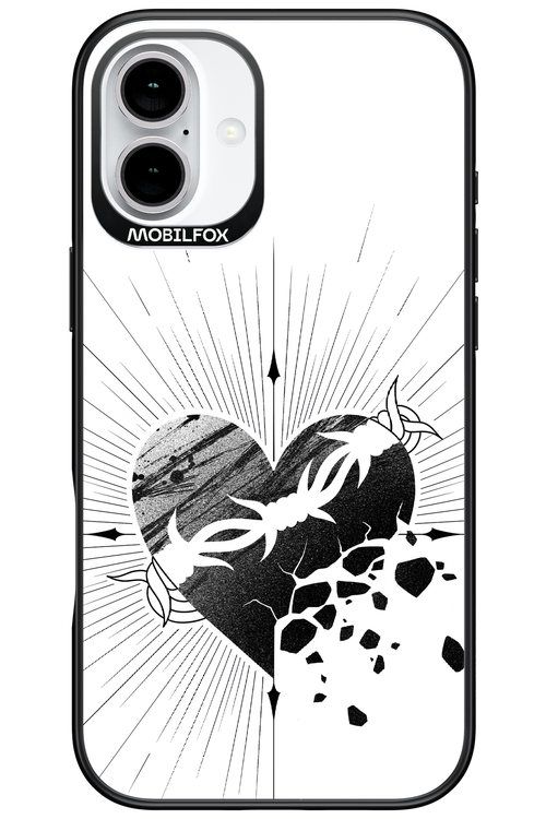 Fekete Szív 2.0 - Apple iPhone 16 Plus