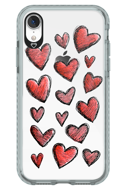 Red Love Transparent 2.0 - Apple iPhone XR