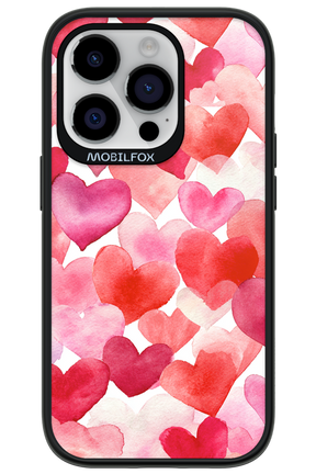 Water Painted Heart - Apple iPhone 14 Pro