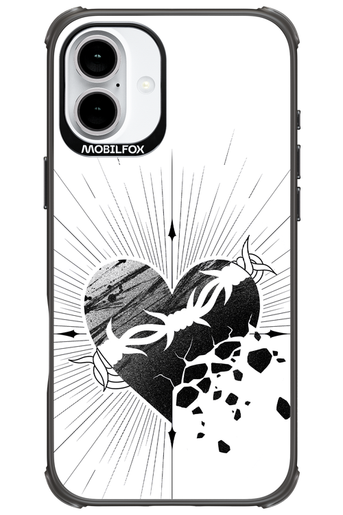 Fekete Szív 2.0 - Apple iPhone 16 Plus