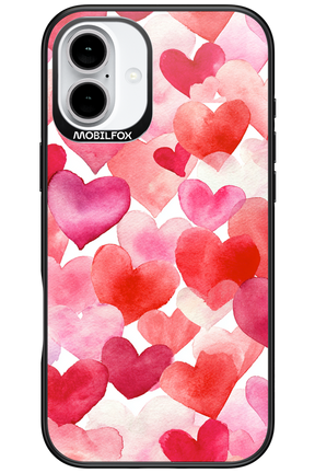 Water Painted Heart - Apple iPhone 16 Plus