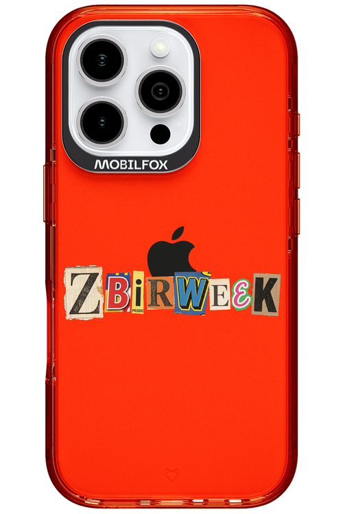 Zbirweek (transparent) 2.0 - Apple iPhone 16 Pro