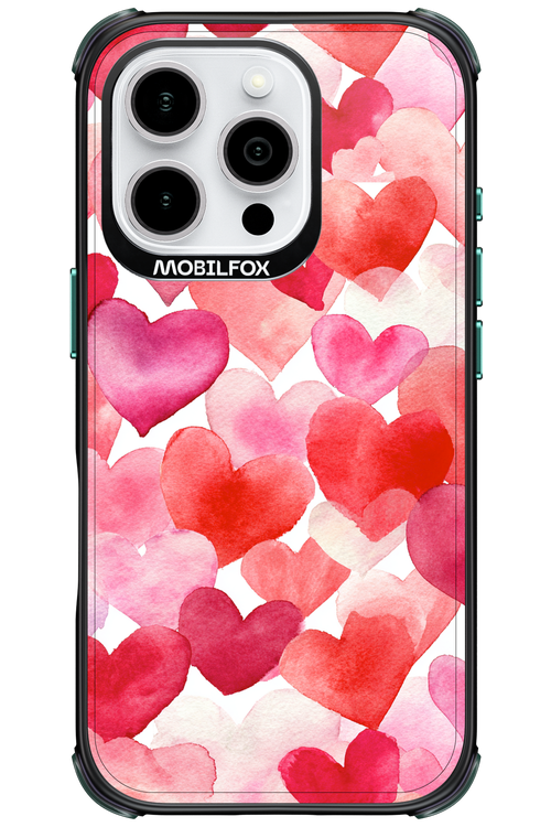 Water Painted Heart - Apple iPhone 16 Pro