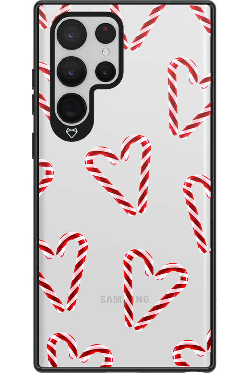 Candy Cane Hearts - Samsung Galaxy S22 Ultra