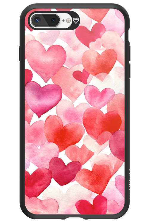 Water Painted Heart - Apple iPhone 7 Plus