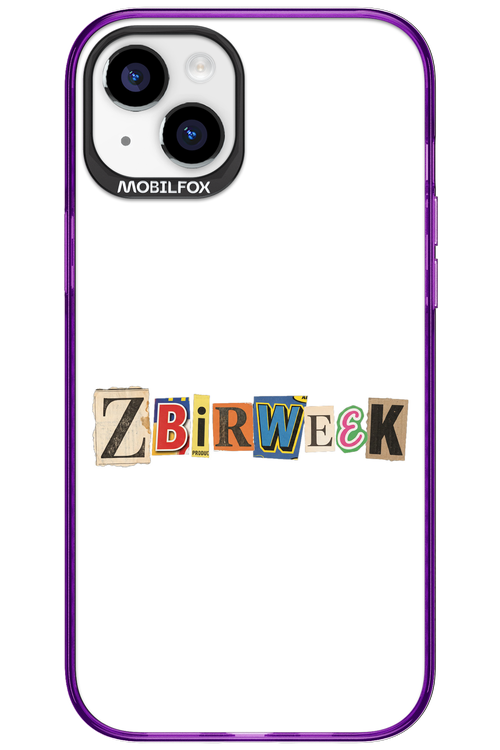 Zbirweek (white) 2.0 - Apple iPhone 15 Plus