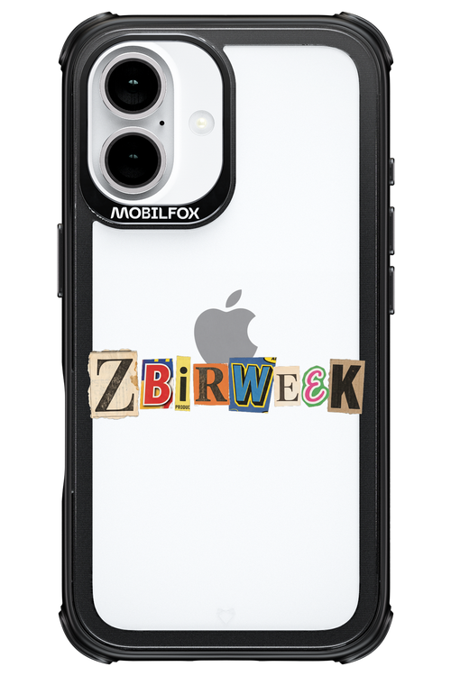 Zbirweek (transparent) 2.0 - Apple iPhone 16