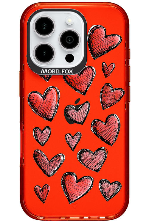Red Love Transparent 2.0 - Apple iPhone 16 Pro