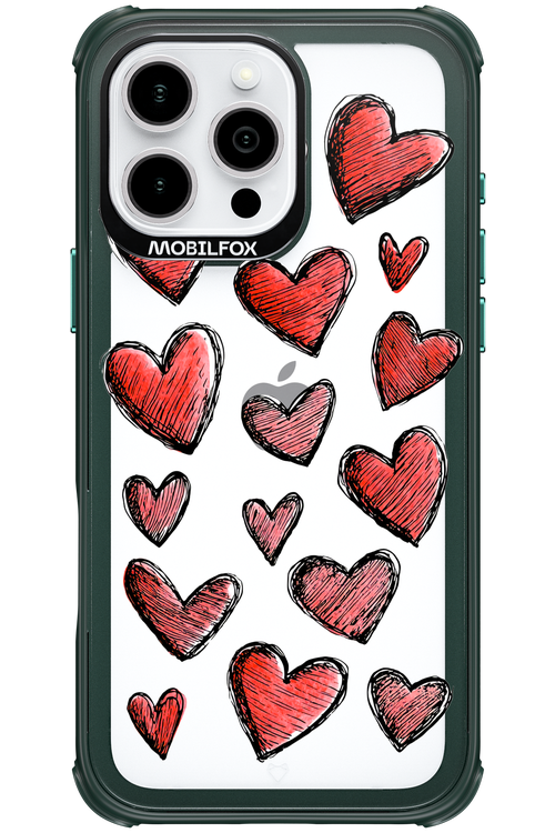 Red Love Transparent 2.0 - Apple iPhone 16 Pro Max
