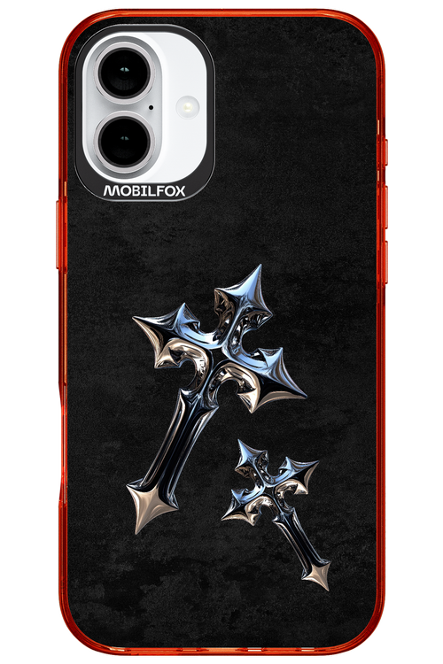Chrome Crosses 2.0 - Apple iPhone 16 Plus