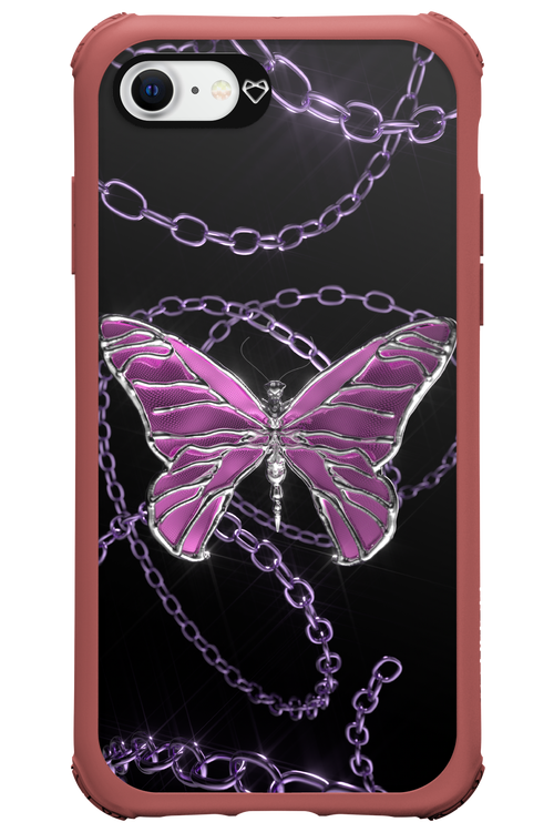 Butterfly Necklace - Apple iPhone SE 2020