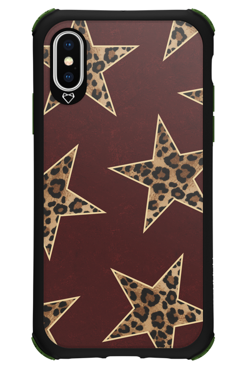 Wild Stars Burgundy - Apple iPhone XS