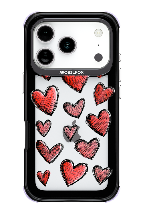 Red Love Transparent 2.0 - Apple iPhone 17 Pro