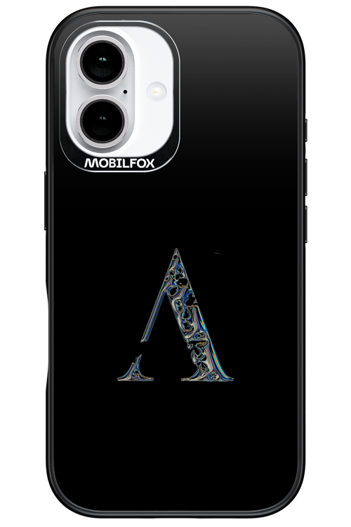 ⁠ ⁠Azteca A Chrome Logo - Apple iPhone 16