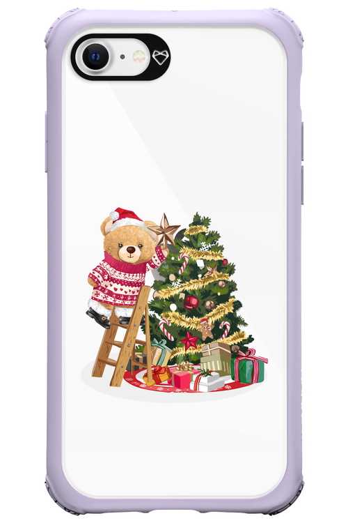 Christmas Bear (Transparent) - Apple iPhone SE 2022
