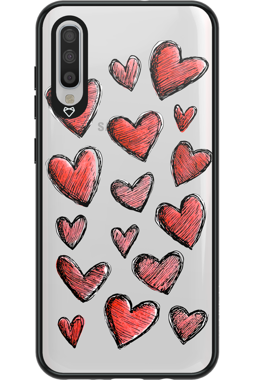 Red Love Transparent 2.0 - Samsung Galaxy A70