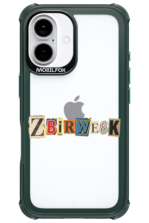 Zbirweek (transparent) 2.0 - Apple iPhone 16