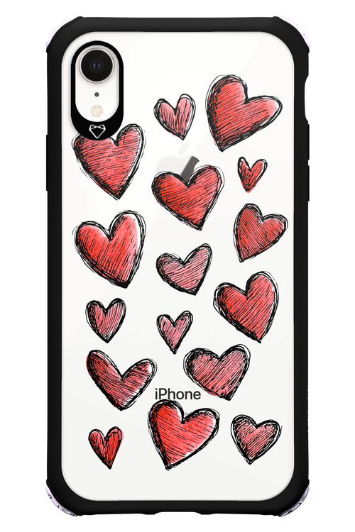 Red Love Transparent 2.0 - Apple iPhone XR