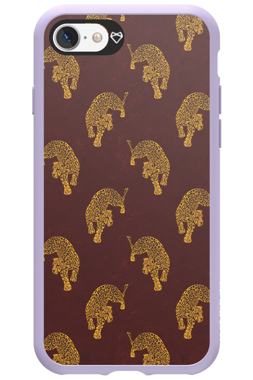 Burgundy Leopard Pattern - Apple iPhone 7