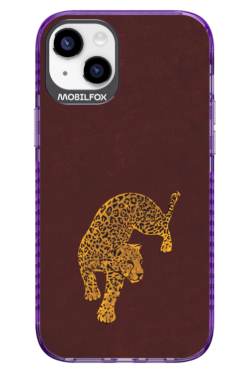 Burgundy Leopard - Apple iPhone 14 Plus