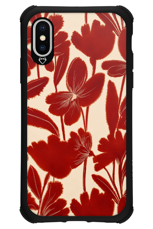Burgundy Flowers 2.0 - Apple iPhone XS