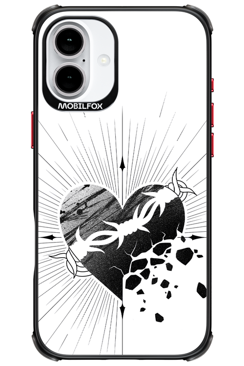 Fekete Szív 2.0 - Apple iPhone 16 Plus